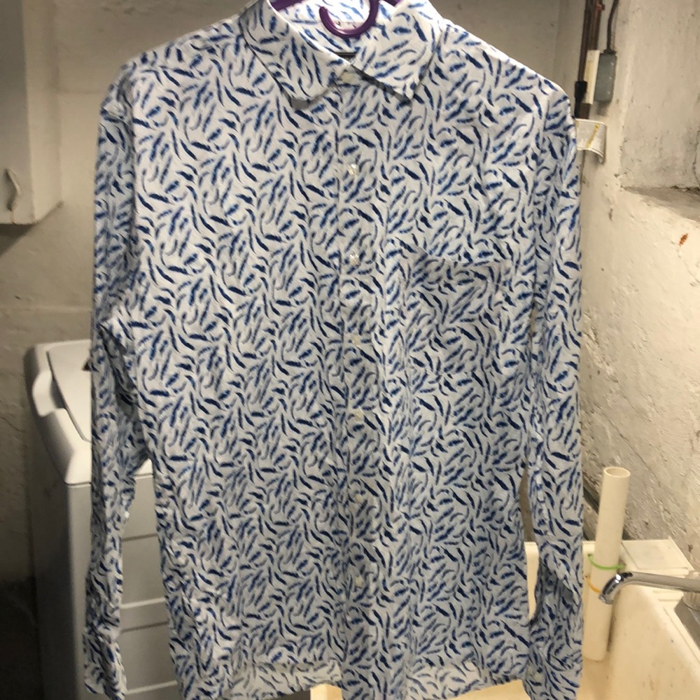 Blue Bird button modern dress shirt